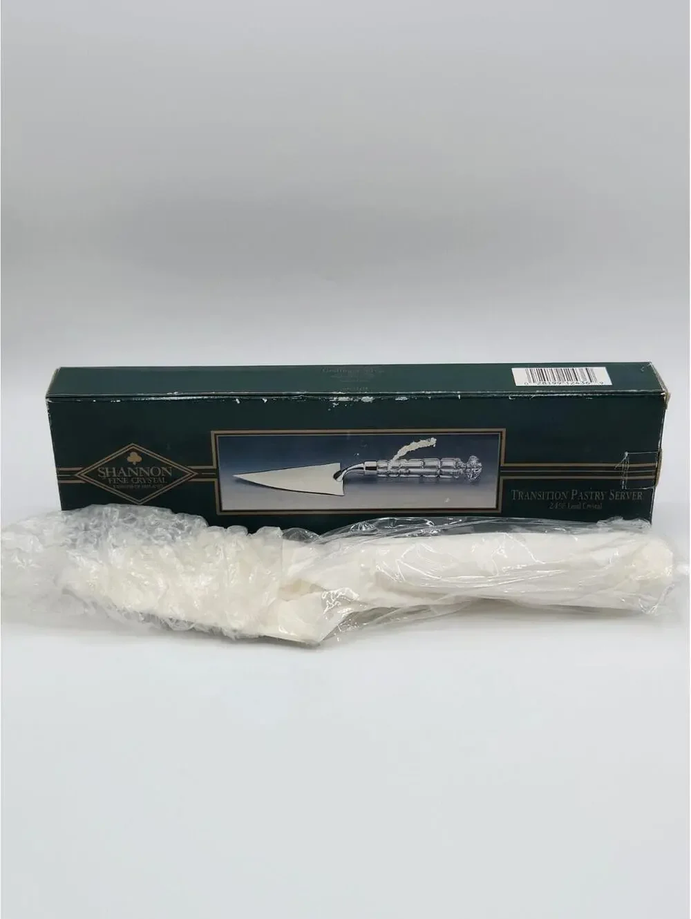 Shannon Ireland Transition Cake Knife & Pastry Server Set w/Box 24% Lead Crystal